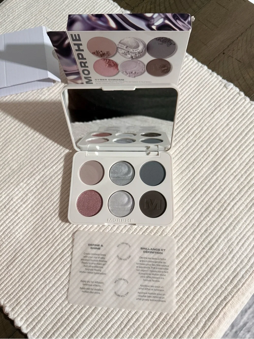 Morphe ChromaPlus 6-Pan Eyeshadow Palette, in Color “Cyber Chrome”
